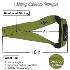 1 Pair Gym Lifting Straps Fitness Gloves Anti-slip Hand Wraps Wrist Straps Support For Weight Lifting Powerlifting Training