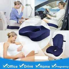 Memory Foam Seat Cushion Orthopedic Pillow Coccyx Office Chair Cushion Car Seat Pillow Wheelchair Massage Vertebrae Seat Pad