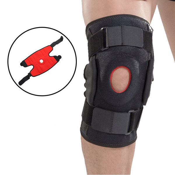 Neoprene Adjustable Gym Knee Pad for Knee Support Brace Compression Kneepad Joint Arthritis Dual Hinged Open Patella Stabilizer