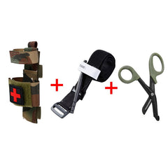 Tactical CAT Tourniquet &amp; Trauma Medical Shear,Tourniquet Bag,MOLLE Pouch Duty Belt Loop for First aid kit,fast hemostasis