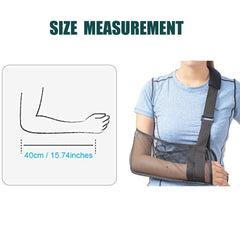 Cool Mesh Arm Sling Medical Shoulder Immobilizer Rotator Cuff Wrist Elbow Forearm Support Brace Strap Lightweight Breathable