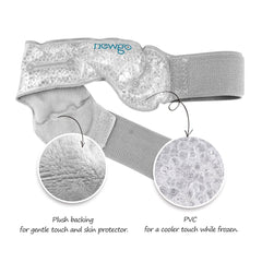Headache Ice Pack Adjustable Head Wrap for Women Men Gel Beads for Pain Relief Migraine Toothache Hot Cold Compress Therapy Tool