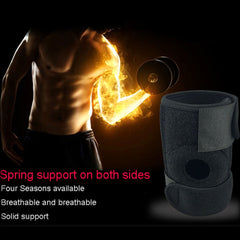 Sports Adjustable Neoprene Elbow Brace Wraps Black Breathable Arm Support Strap Band Joint Sprain Protection Tennis Golfers Men