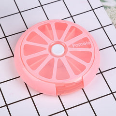 7 Days Medicine Pill Box Mini Round Portable Travel Storage Vitamin Box Sort Tablet Holder Organizer Container Cases