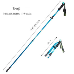 Multifunction Walking Stick Trekking Poles Telescopic Fold Crutches Hiking Stick Crutch Elderly Metal Stick Walking Cane Outdoor