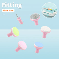 6 Pcs Electric Baby Nail Trimmer Head Replacement Kids Infant Safe Nail Manicure Polishing Sand Sponge
