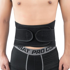 Tcare Back Support Sport Adjustable Back Brace Lumbar Support Belt with Breathable Dual Straps Gym Lower Back Pain Relief Unisex