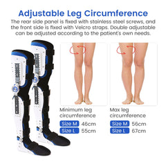 Medical Orthopedic Knee Joint Support Adjustable Hinged Knee Leg Brace Protector Bone Orthosis Ligament Care Joint Support