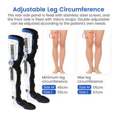 Medical Orthopedic Knee Joint Support Adjustable Hinged Knee Leg Brace Protector Bone Orthosis Ligament Care Joint Support