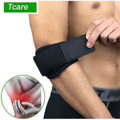 Tcare 1Piece Tennis Elbow Brace for Tendonitis - with Compression Pad Tennis &amp; Golfer&#39;s Elbow Strap Band - Relieves Forearm Pain