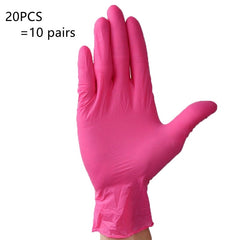 Black Disposable Chemical Resistant Rubber Nitrile Latex Work Housework Kitchen Home Cleaning Car Repair Tattoo Car Wash Gloves