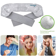 Headache Ice Pack Adjustable Head Wrap for Women Men Gel Beads for Pain Relief Migraine Toothache Hot Cold Compress Therapy Tool